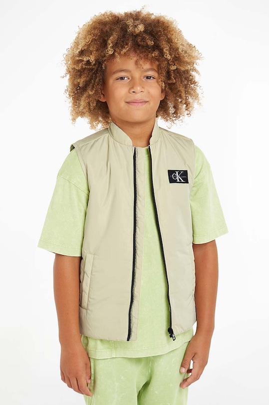 Дитяча безрукавка Calvin Klein Jeans інші бежевий IB0IB02085.PPYH