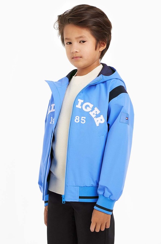 Tommy Hilfiger geaca bomber pentru copii cu captuseala albastru KB0KB08870.128.176.PPYH
