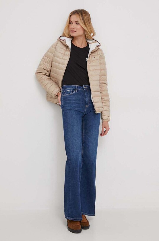 Tommy Hilfiger kurtka dwustronna WW0WW40745 beżowy SS24