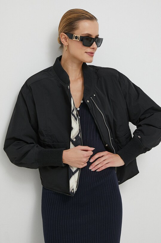 Tommy Hilfiger kurtka bomber dwustronna WW0WW40927 czarny SS24