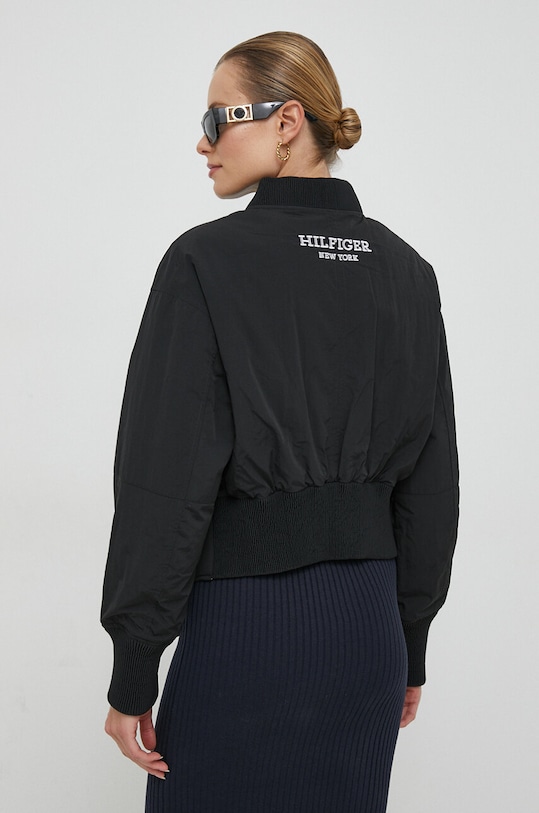 Tommy Hilfiger geacă bomber cu două fețe negru WW0WW40927