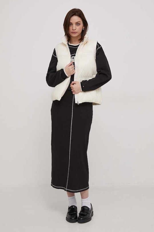 Péřová vesta Tommy Hilfiger WW0WW41170 béžová SS24