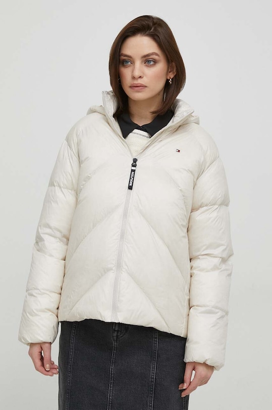 Tommy Hilfiger kurtka puchowa beżowy WW0WW41176
