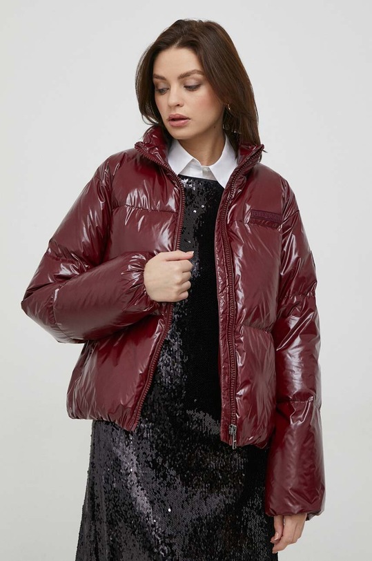 Tommy Hilfiger kurtka puchowa bordowy WW0WW41658