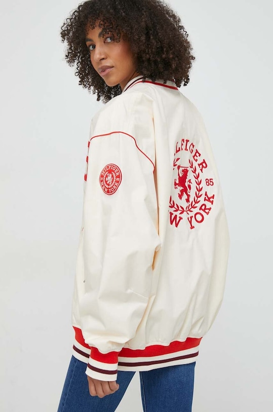 Tommy Hilfiger kurtka bomber nieocieplane beżowy WW0WW40477