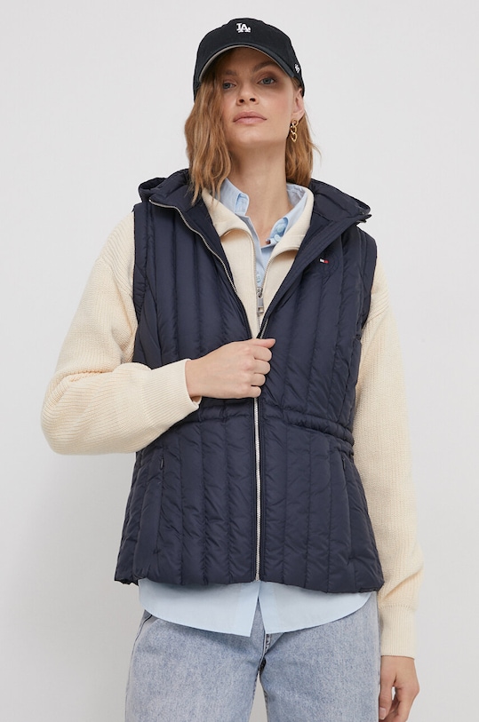 Tommy Hilfiger bezrękawnik puchowy pozostałe granatowy WW0WW40485