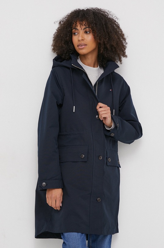 Tommy Hilfiger płaszcz pozostałe granatowy WW0WW41164