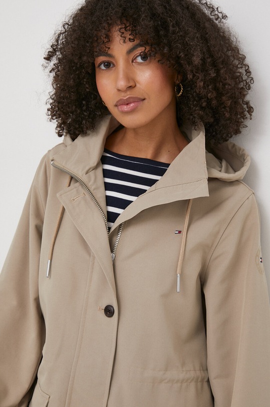 Tommy Hilfiger płaszcz beżowy WW0WW41164
