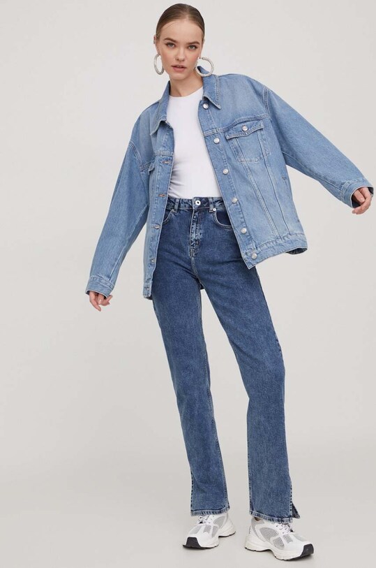 HUGO kurtka jeansowa 50508851 niebieski SS24