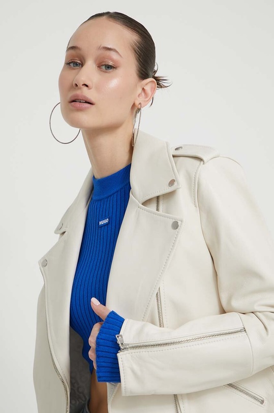 Pepe Jeans geacă biker bej 50512604