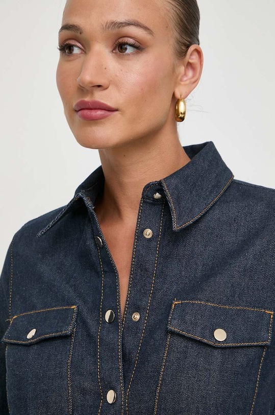 BOSS camicia di jeans blu navy 50513315