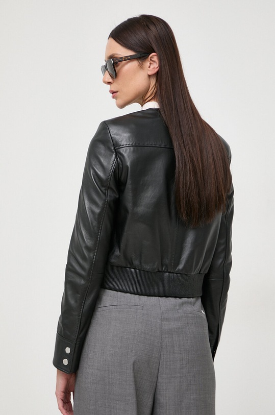 Odzież BOSS kurtka skórzana 50505500 czarny