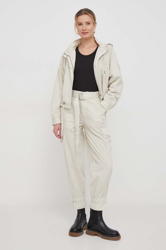 Dkny kurtka E3KC0WDV beżowy SS24