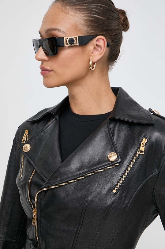 Elisabetta Franchi ramoneska skórzana GD36Z41E2 czarny