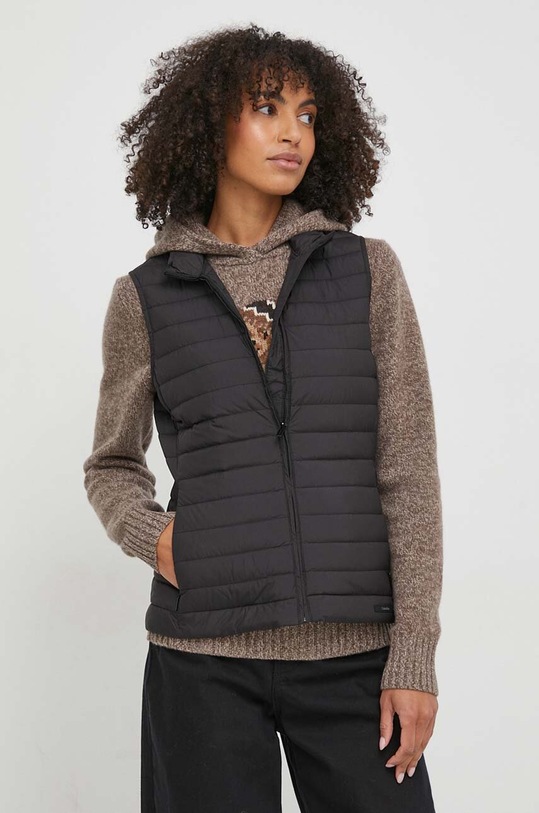 Péřová vesta Calvin Klein přechodné černá K20K206325