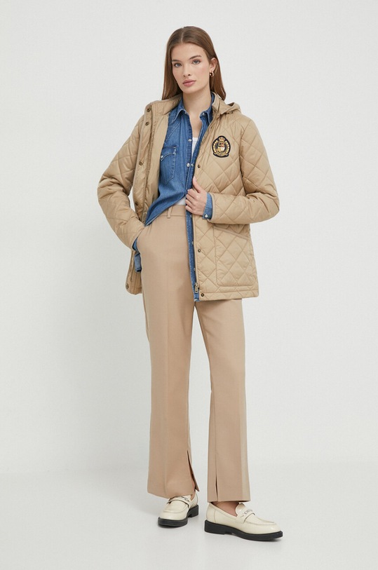 Lauren Ralph Lauren kurtka 297936859 beżowy SS24