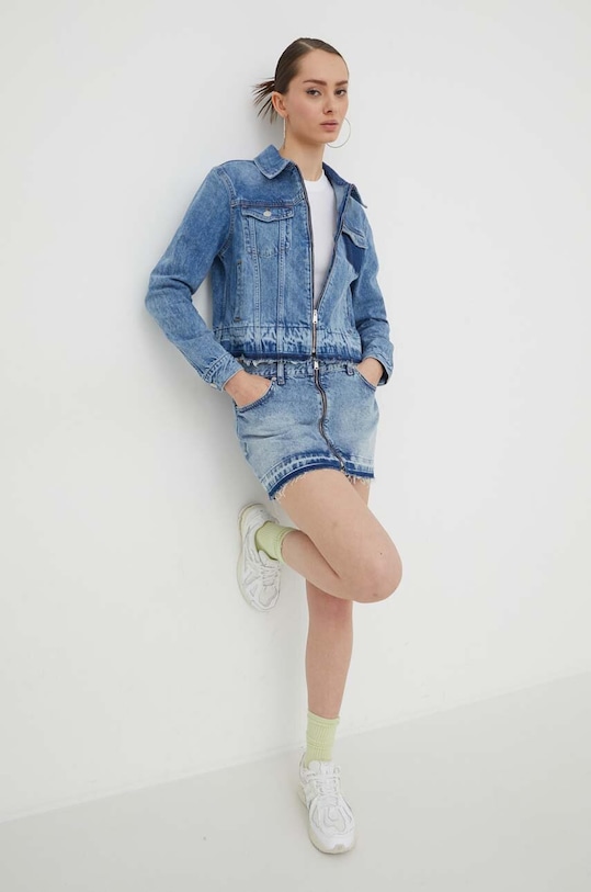 Džínová bunda Tommy Jeans DW0DW16989 modrá SS24