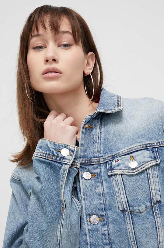 Джинсова куртка Tommy Jeans блакитний DW0DW16994