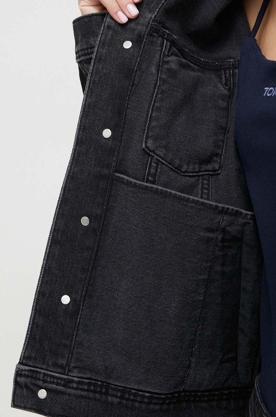 Rifľová bunda Tommy Jeans DW0DW17210 čierna