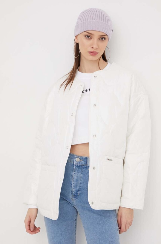 Tommy Jeans kurtka bez kaptura biały DW0DW17235