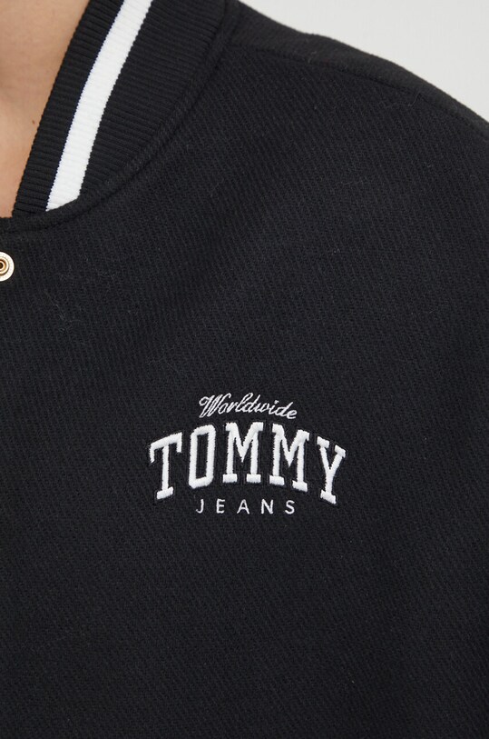 Tommy Jeans kurtka bomber z domieszką wełny DW0DW17236