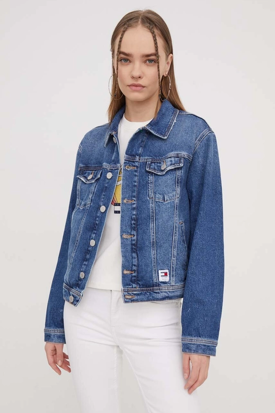 Джинсова куртка Tommy Jeans блакитний DW0DW16986