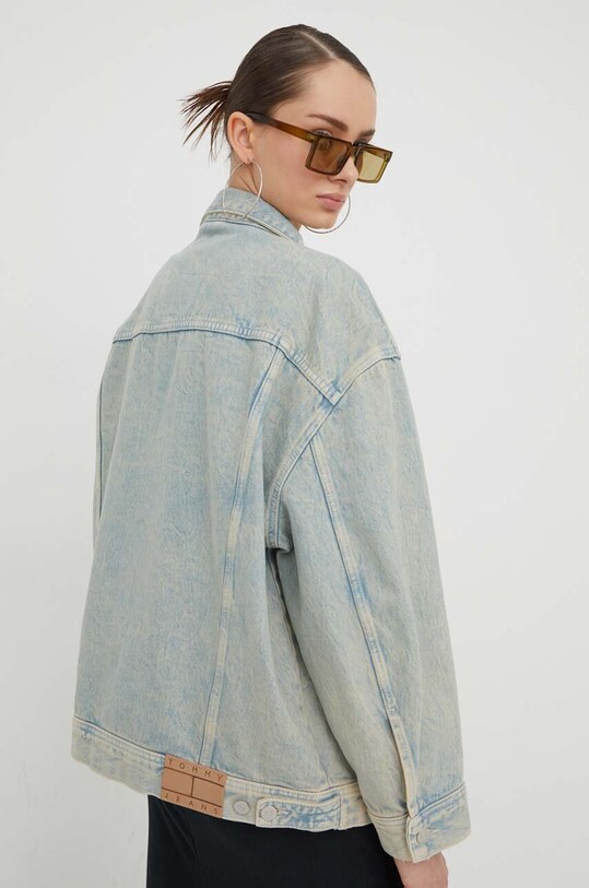 Îmbrăcăminte Tommy Jeans geacă din denim DW0DW16995 albastru