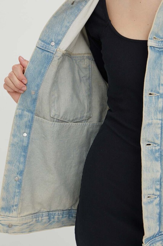 Tommy Jeans geacă din denim DW0DW16995 albastru