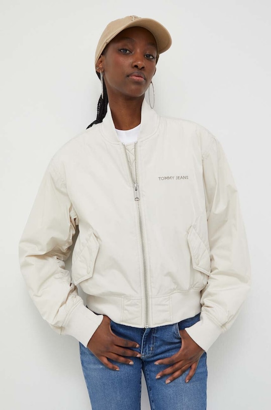 Μπουφάν bomber Tommy Jeans άλλο μπεζ DW0DW17240