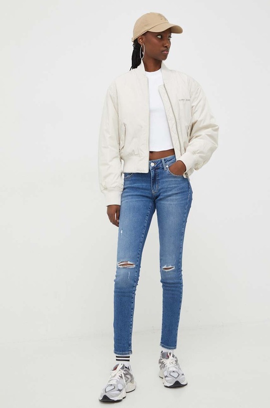 Μπουφάν bomber Tommy Jeans DW0DW17240 μπεζ SS24