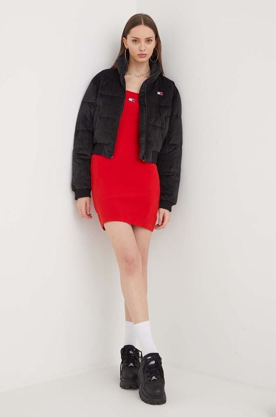 Tommy Jeans kurtka welurowa DW0DW17505 czarny SS24