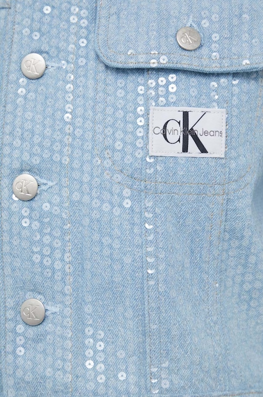 Džínová bunda Calvin Klein Jeans J20J222872 modrá