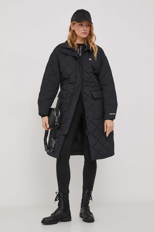Calvin Klein Jeans kurtka bez kaptura czarny J20J222581