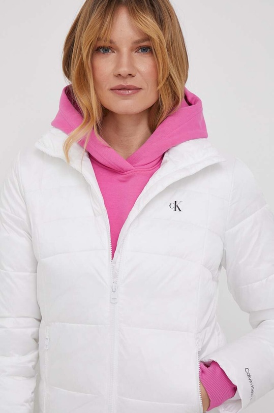 Bunda Calvin Klein Jeans s podšívkou bílá J20J222583