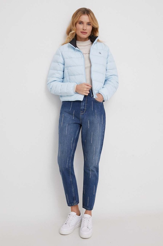 Calvin Klein Jeans kurtka puchowa J20J222585 niebieski AW24