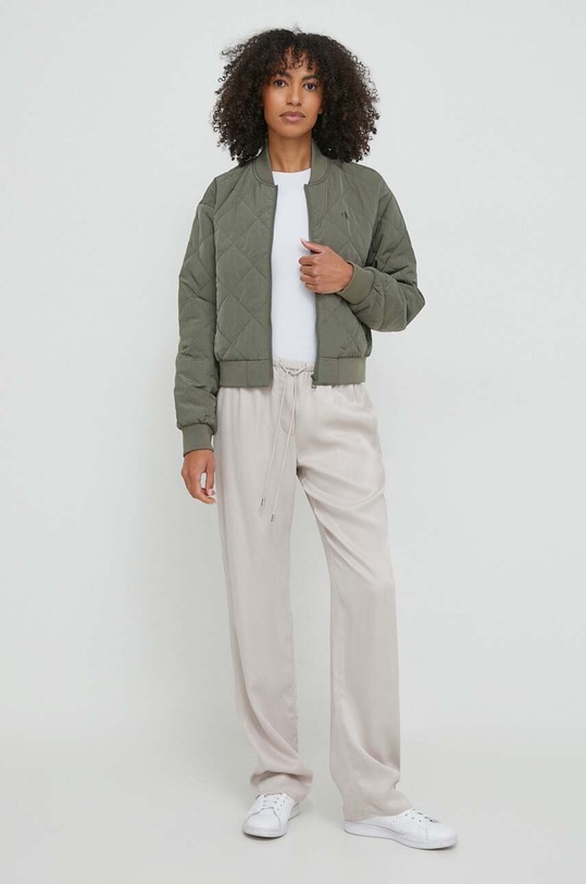 Calvin Klein Jeans kurtka bomber J20J222587 zielony SS24