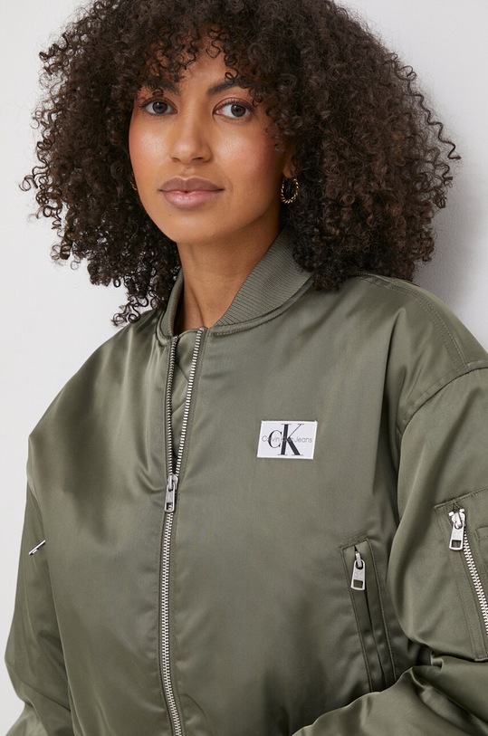 Calvin Klein Jeans kurtka bomber zielony J20J222591