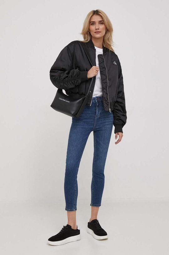 Calvin Klein Jeans kurtka bomber J20J222591 czarny SS24