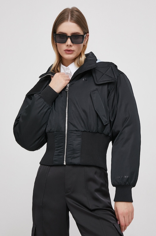 Jakna Calvin Klein Jeans Planet friendly crna J20J222681