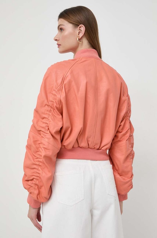 Abbigliamento Pinko giacca in pelle stile bomber 102988.A1NL arancione