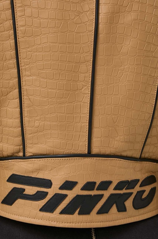 Pinko kurtka skórzana 103208.A1Q9 brązowy