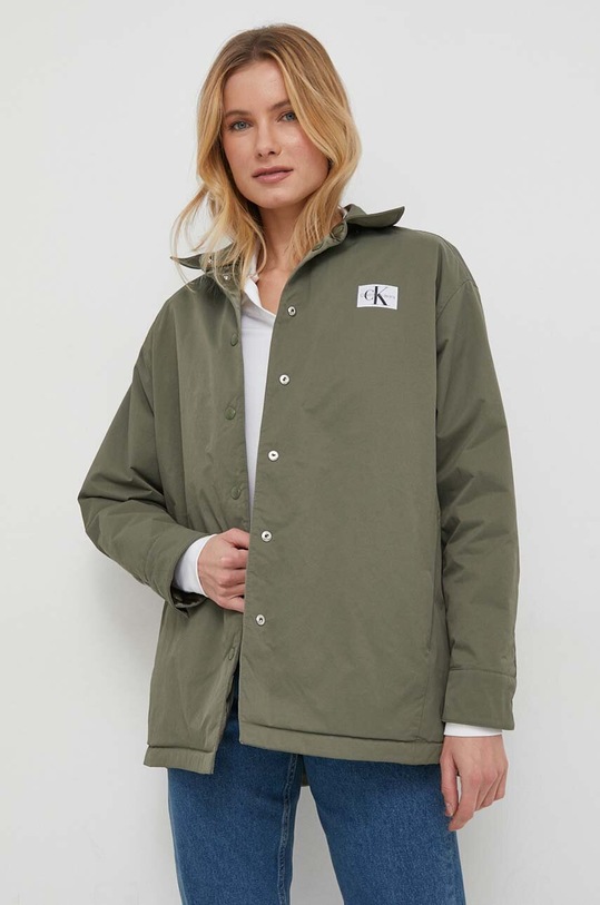 Calvin Klein Jeans kurtka dwustronna J20J222588 zielony SS24