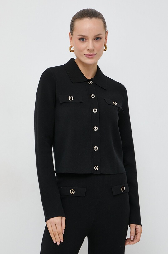 Kardigán Twinset tenká čierna 241TP3092