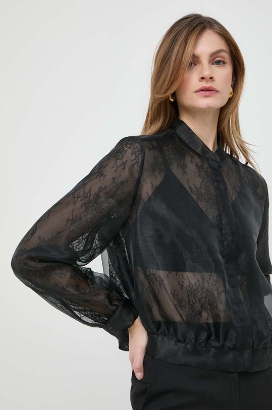 Bomber jakna Twinset Drugo črna 241TP2020