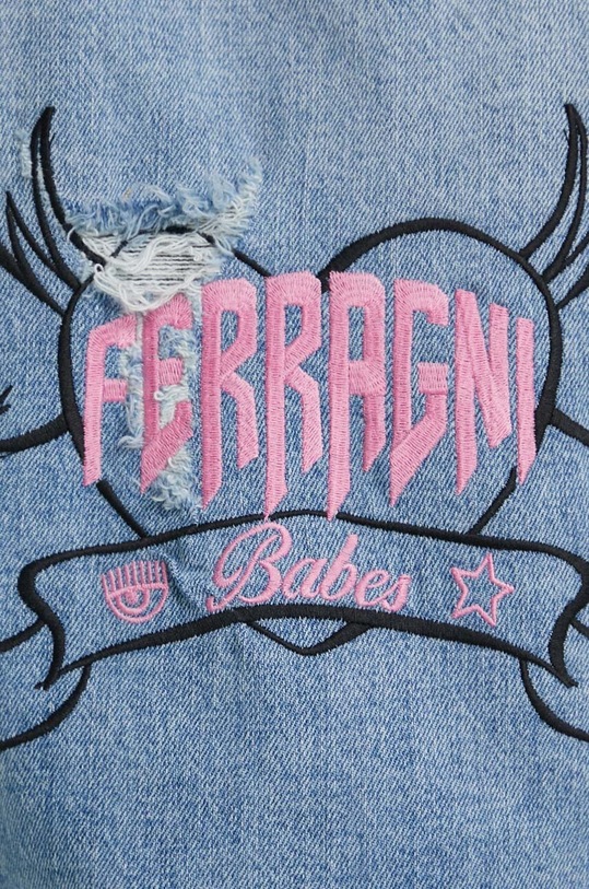 Chiara Ferragni kurtka jeansowa PUNK PUNK 76CBS414