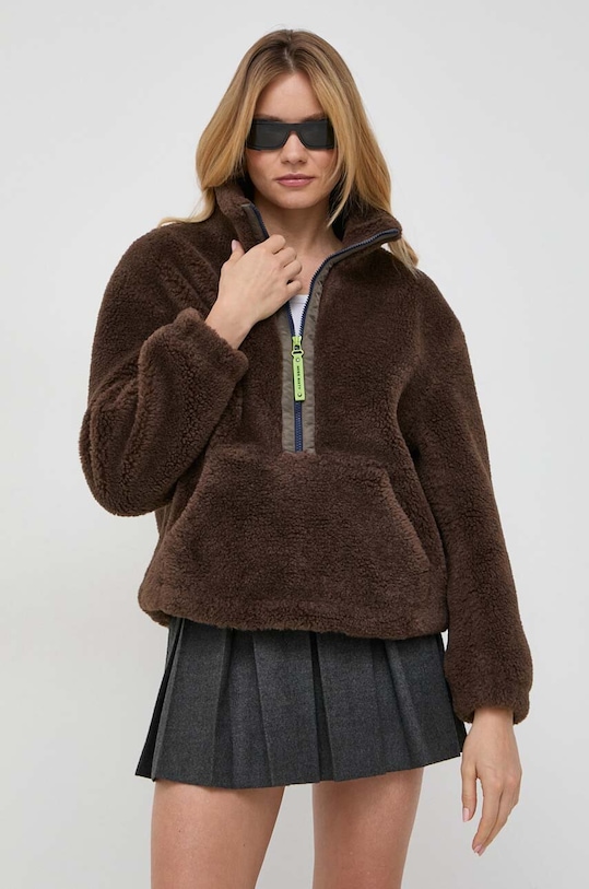 Mikina Miss Sixty bez kapucne hnedá 6T4WJ1570000