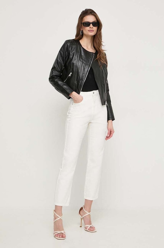 Kožená bunda Patrizia Pepe CO0361.L1HZ černá AA00