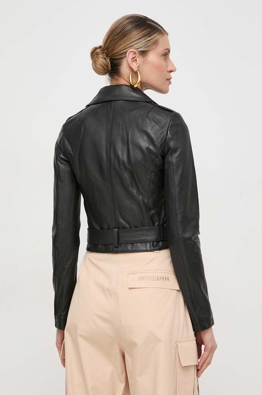 Odzież Patrizia Pepe ramoneska skórzana CO0732.L1HZ czarny