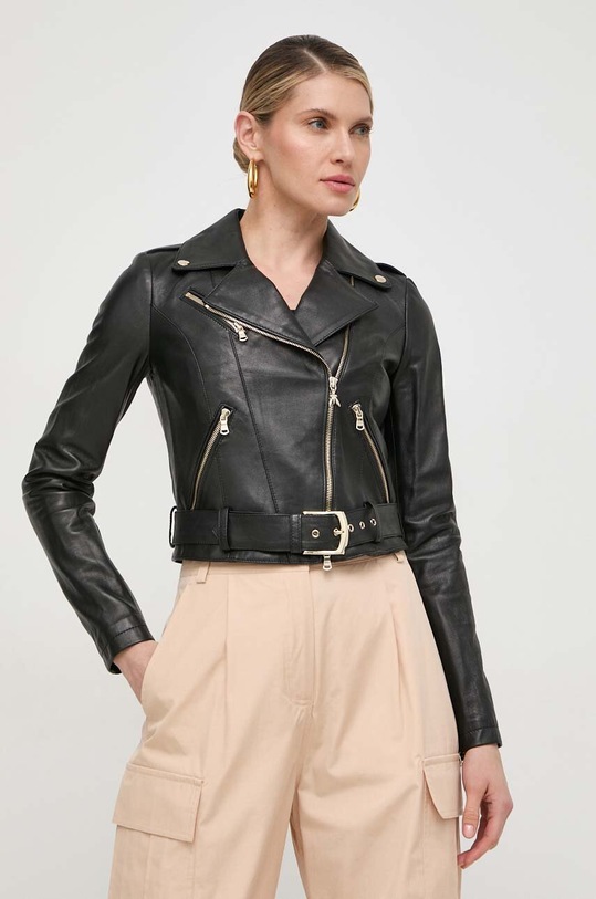 Patrizia Pepe ramoneska skórzana CO0732.L1HZ czarny