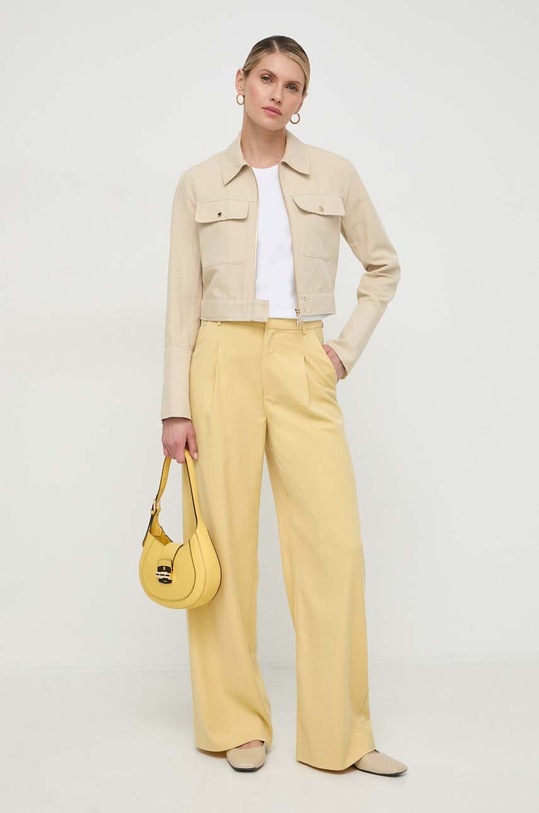 Patrizia Pepe geacă din amestec de in 8O0122.A372 bej AA00